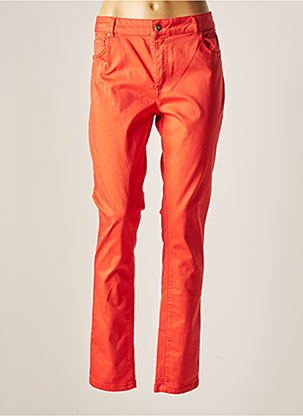 Pantalon slim orange CARLA KOPS pour femme