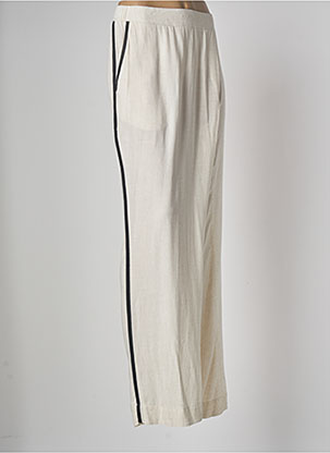 Pantalon large beige MAT. pour femme