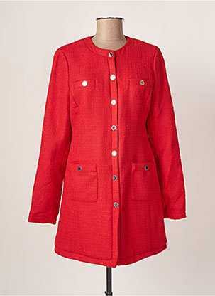 Manteau long rouge MORGAN pour femme