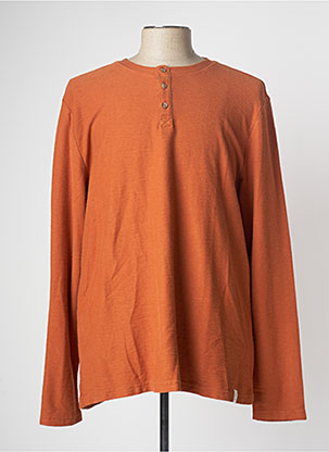 T-shirt orange MUSTANG pour homme
