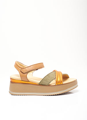 Sandales/Nu pieds beige MKD pour femme