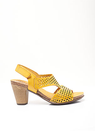 Sandales/Nu pieds jaune KADANCIA pour femme