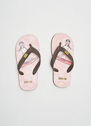 Tongs rose SURF'S UP pour fille