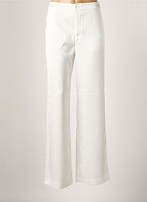 Pantalon droit blanc ATTENTIF pour femme