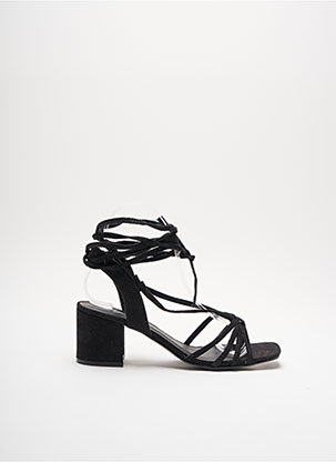 Sandales/Nu pieds noir OLGA LEYERS pour femme