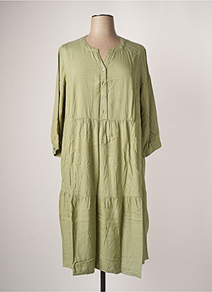 Robe longue vert CISO pour femme