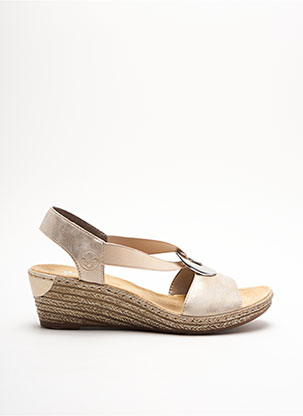 Sandales/Nu pieds beige RIEKER pour femme