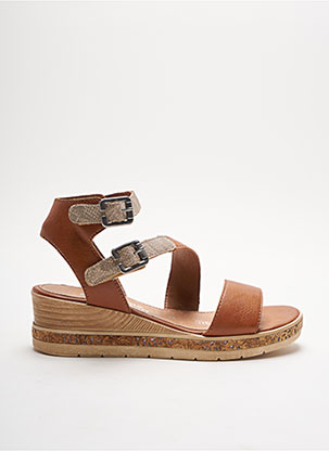 Sandales/Nu pieds marron REMONTE pour femme