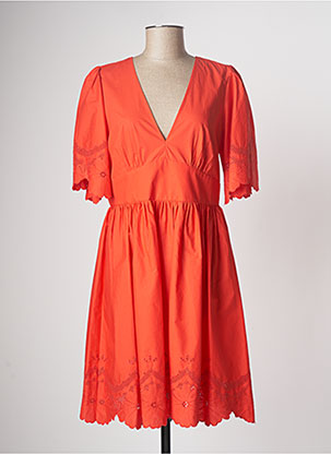 Robe mi-longue orange TWINSET pour femme