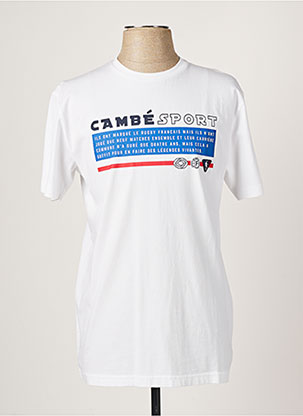 Camberabero Tshirts Homme De Couleur Blanc 2207471 blanc0