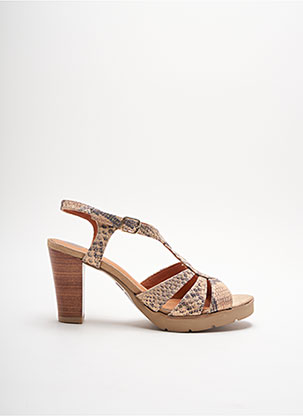Sandales/Nu pieds beige MAM'ZELLE pour femme