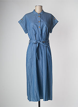Robe mi-longue bleu FRNCH pour femme