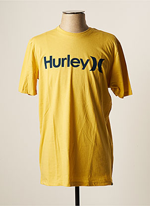 T-shirt jaune HURLEY pour homme
