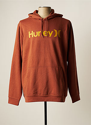 Sweat-shirt à capuche marron HURLEY pour homme