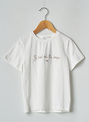 T-shirt blanc PM MERE & FILLE pour fille