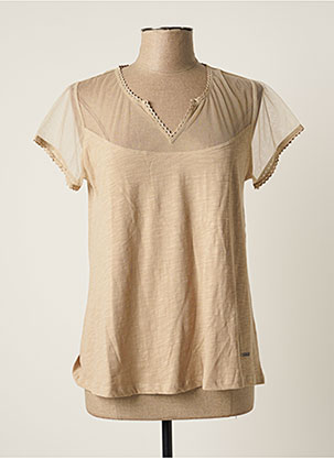T-shirt beige AGATHE & LOUISE pour femme