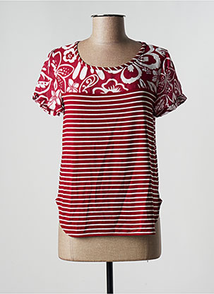 T-shirt rouge MARIA BELLENTANI pour femme