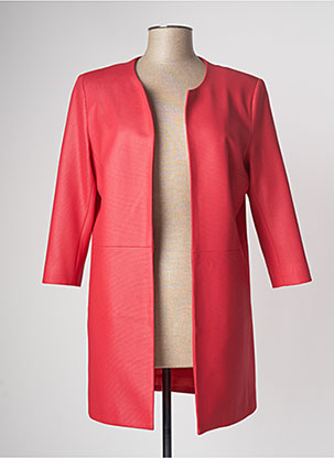 Manteau long rouge ANDAMIO pour femme