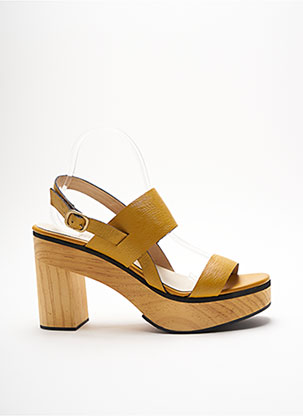 Sandales/Nu pieds jaune MARCELA YIL pour femme
