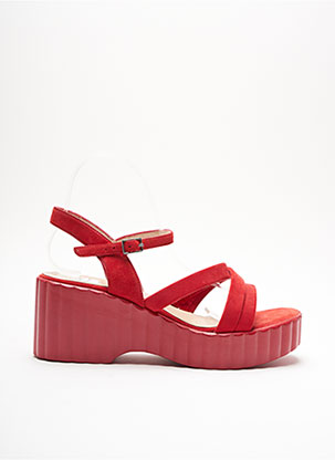 Sandales/Nu pieds rouge WONDERS pour femme