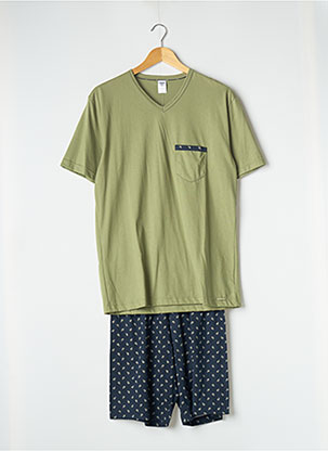 Pyjashort vert CALIDA pour homme