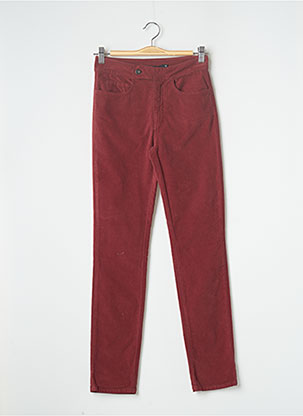 Pantalon chino rouge LAUREN VIDAL pour femme