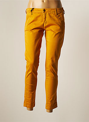Pantalon chino jaune TEDDY SMITH pour femme