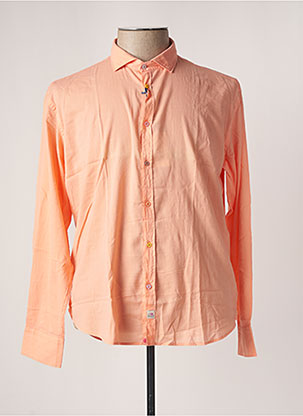 Chemise manches longues orange PANAMA pour homme