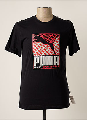 T-shirt noir PUMA pour homme