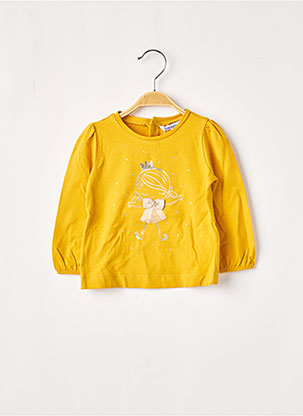 T-shirt jaune MAYORAL pour fille