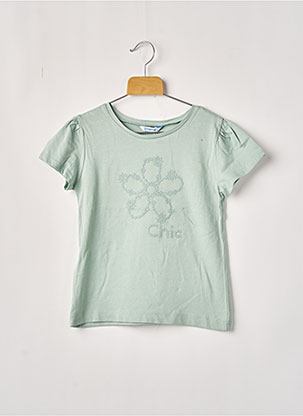 T-shirt vert MAYORAL pour fille