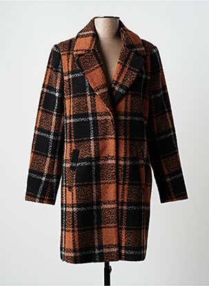 Manteau long marron BRANDTEX pour femme