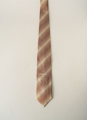 Cravate beige BRUNO SAINT HILAIRE pour homme