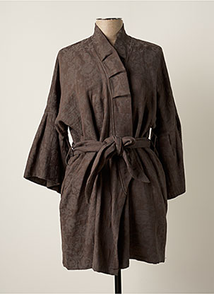 Veste kimono gris MEI-DO BY KIMONO pour femme