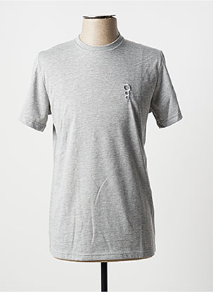 T-shirt gris AZZARO pour homme