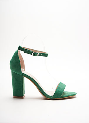 Sandales/Nu pieds vert IDEAL SHOES pour femme