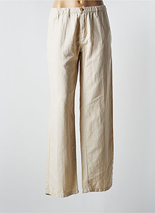Pantalon large beige LCDN pour femme