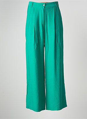 Pantalon large vert VINTAGE LOVE pour femme