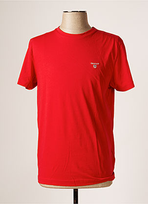 T-shirt rouge GANT pour homme