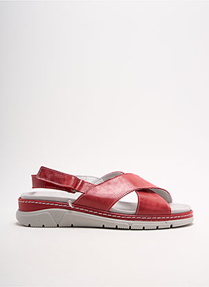 Sandales/Nu pieds rouge SUAVE pour femme