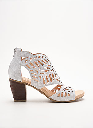 Sandales/Nu pieds gris FUGITIVE BY FRANCESCO ROSSI pour femme