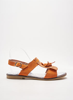 Sandales/Nu pieds orange MYMA pour femme