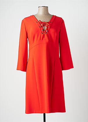 Robe mi-longue orange CAROLINE BISS pour femme