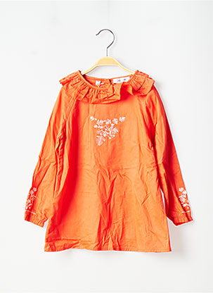 Robe mi-longue orange MARESE pour fille