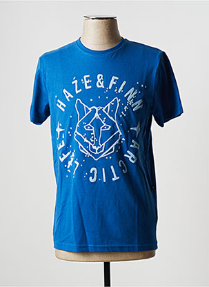 T-shirt bleu HAZE&FINN pour homme