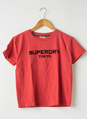 T-shirt rouge SUPERDRY pour femme