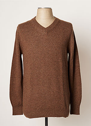 Pull marron SELECTED pour homme