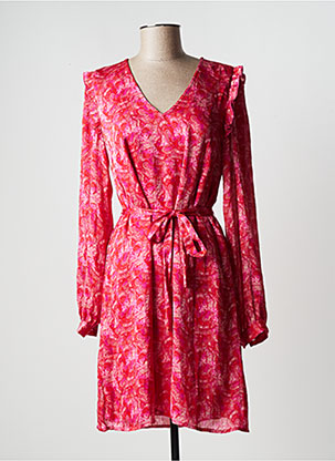 Robe courte rose VILA pour femme