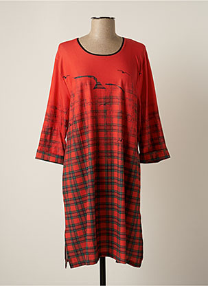 Chemise de nuit rouge HAJO pour femme