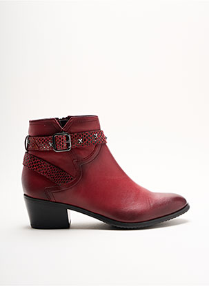 Bottines/Boots rouge FUGITIVE BY FRANCESCO ROSSI pour femme